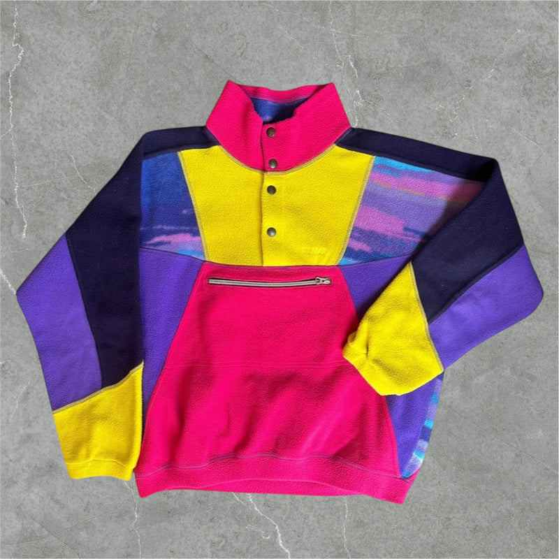 BOX 15KG UNISEX -  COLORFUL FLEECE SWEARTSHIRT 90s