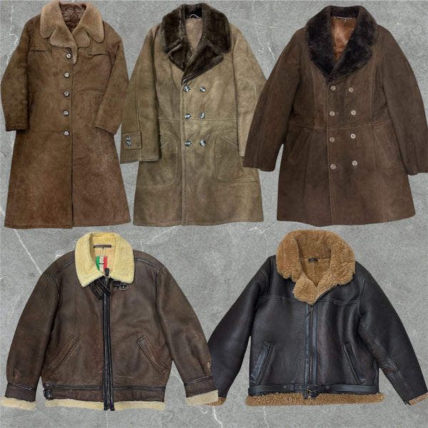 BOX 15KG  UOMO-DONNA SHEARLING anni 80/90s