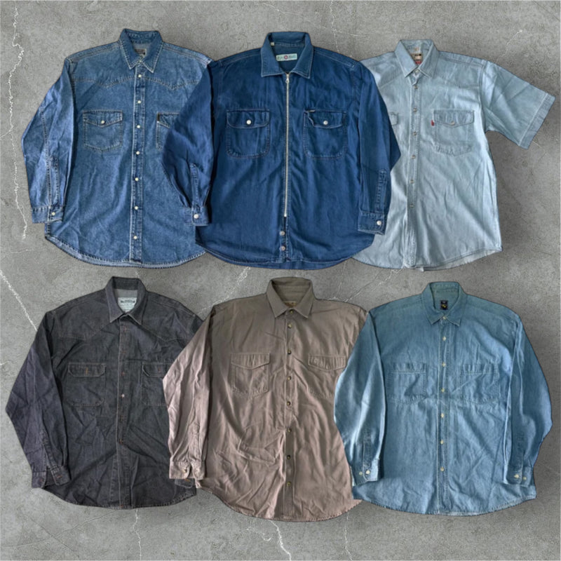 BOX 25KG MAN'S -   DENIM SHIRTS 90s