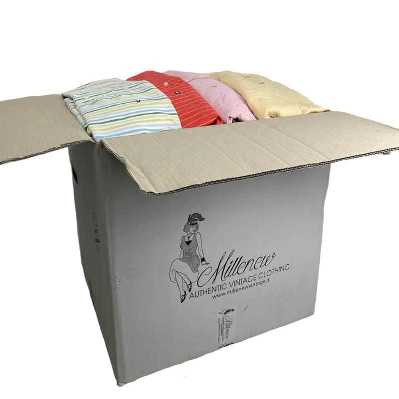 BOX 25KG UOMO - Camicie in Cotone Ralph Lauren e Tommy Hilfiger