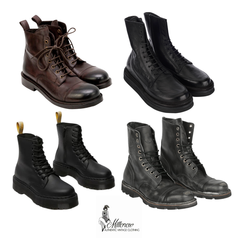 Scarpe Vintage Anfibi da uomo