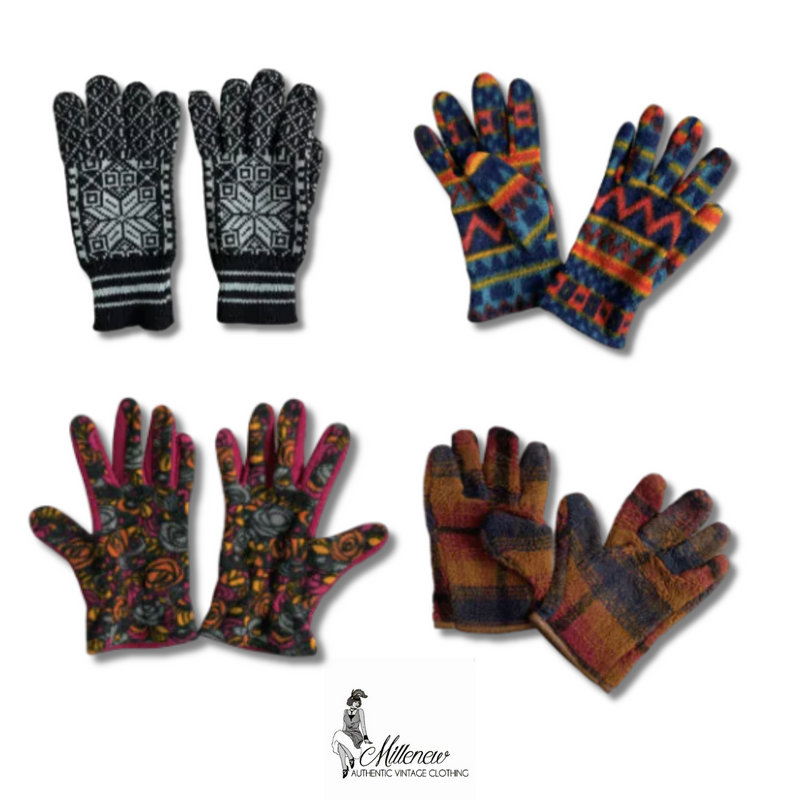 Guanti Vintage in Cotone/Lana