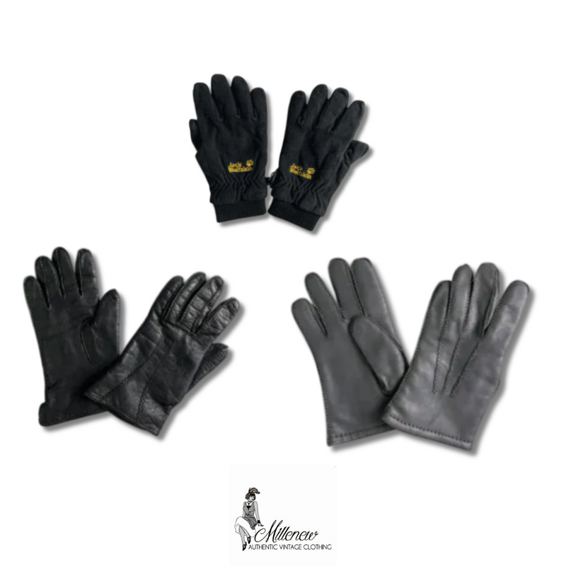 Guanti Vintage in Pelle da Donna