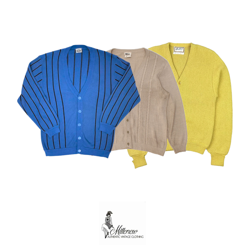 Anni '80/'90 Cardigan Leggeri da Uomo