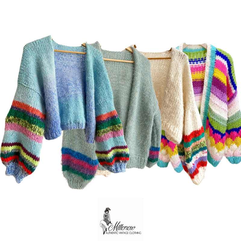 Anni '80/'90 Cardigan in Mohair da Donna