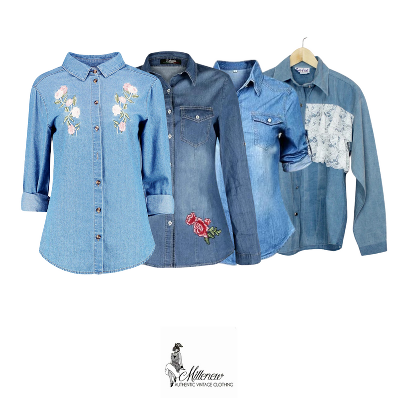 Anni '80/'90 Camicie di Jeans da Donna