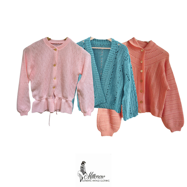 Anni '50/'60/'70/'80 Maglie e Cardigan All'Uncinetto da Donna