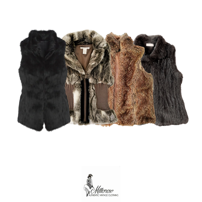 Y2K Gilet in Pelliccia Sintetica